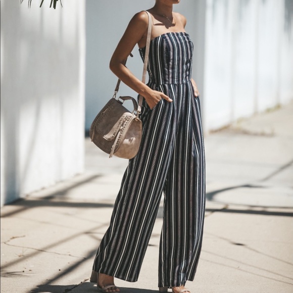 Vici Other - Vici “ Veronica “strapless smocked jumpsuit